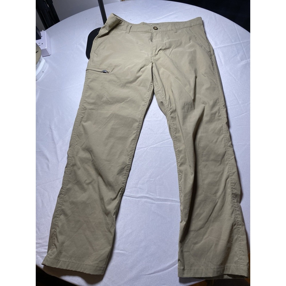 Unionbay LB Tech Pants Men's 34x30 Tan Khaki Classic Fit Stretch Nylon  YB83003